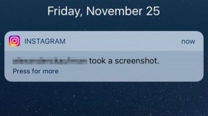 اینستاگرام شما را از اسکرین شات گرفتن کاربران از عکس هایتان مطلع میکند